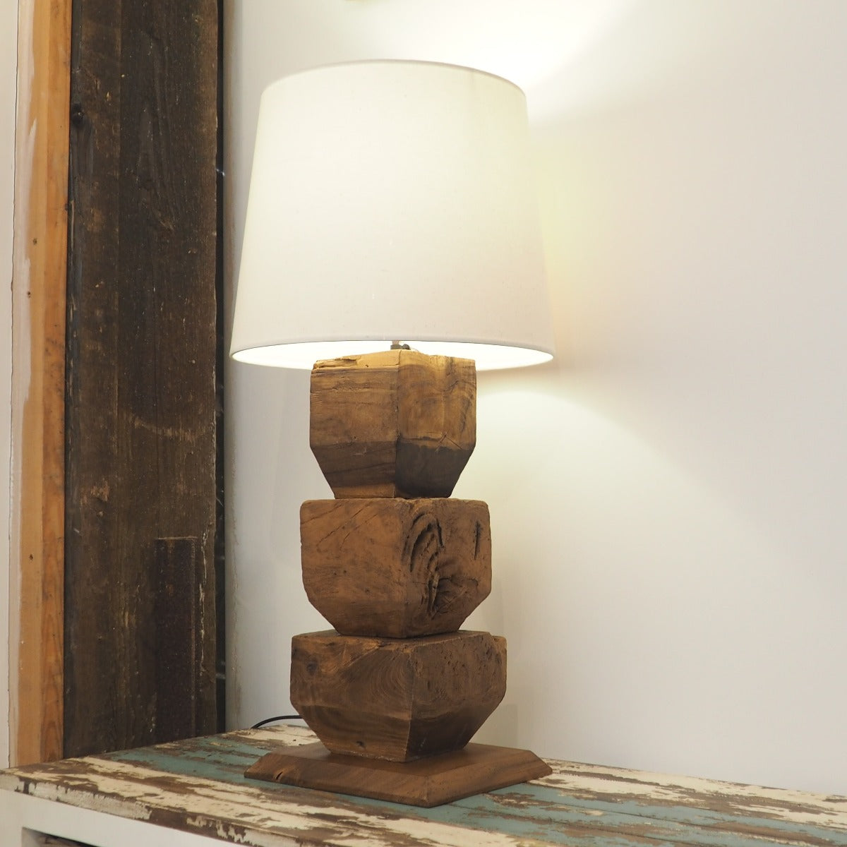 wood table lamp