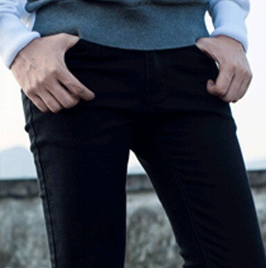 black pencil trousers