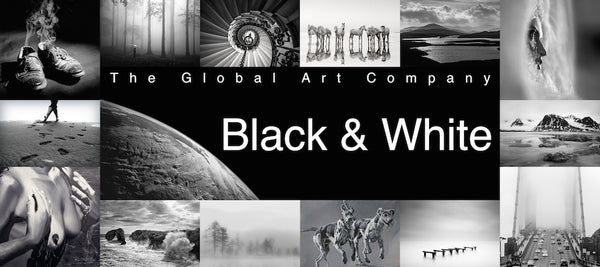 The Black and White art collection on The Global Art Company