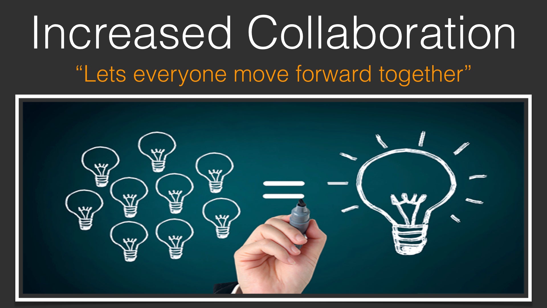 Increased Collaboration