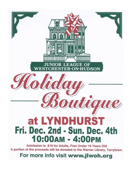 lyndhurst, holiday boutique, tarrytown, irvington, sleepy hollow, gifts, shopping