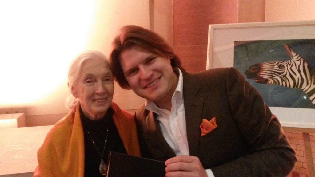 Jane Goodall und Dario Müller