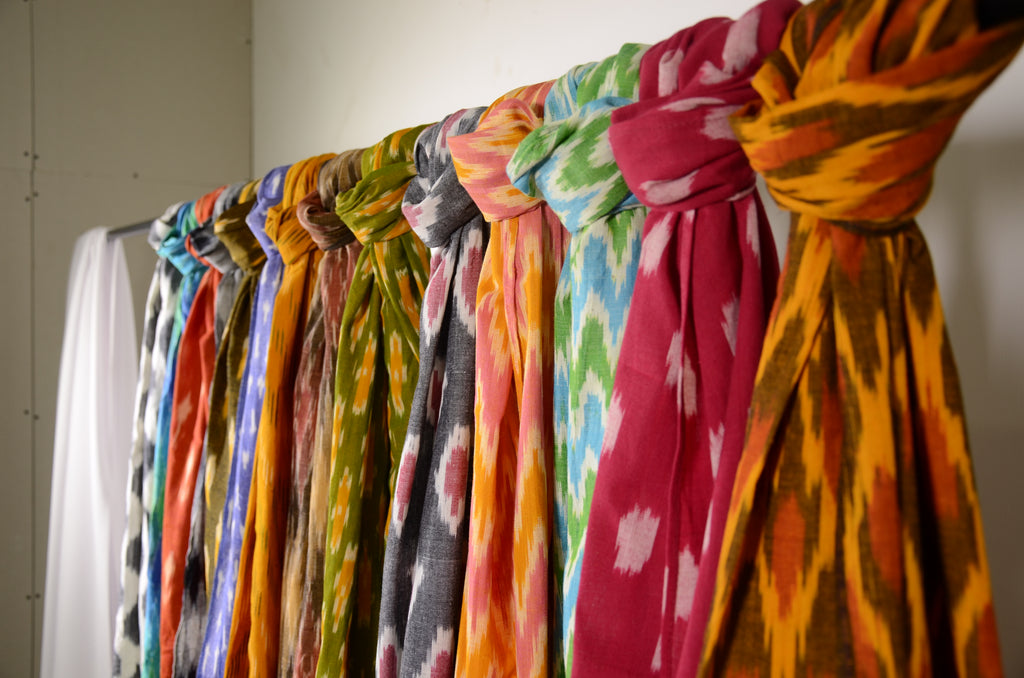 Ikat fabrics from Indian Weavers