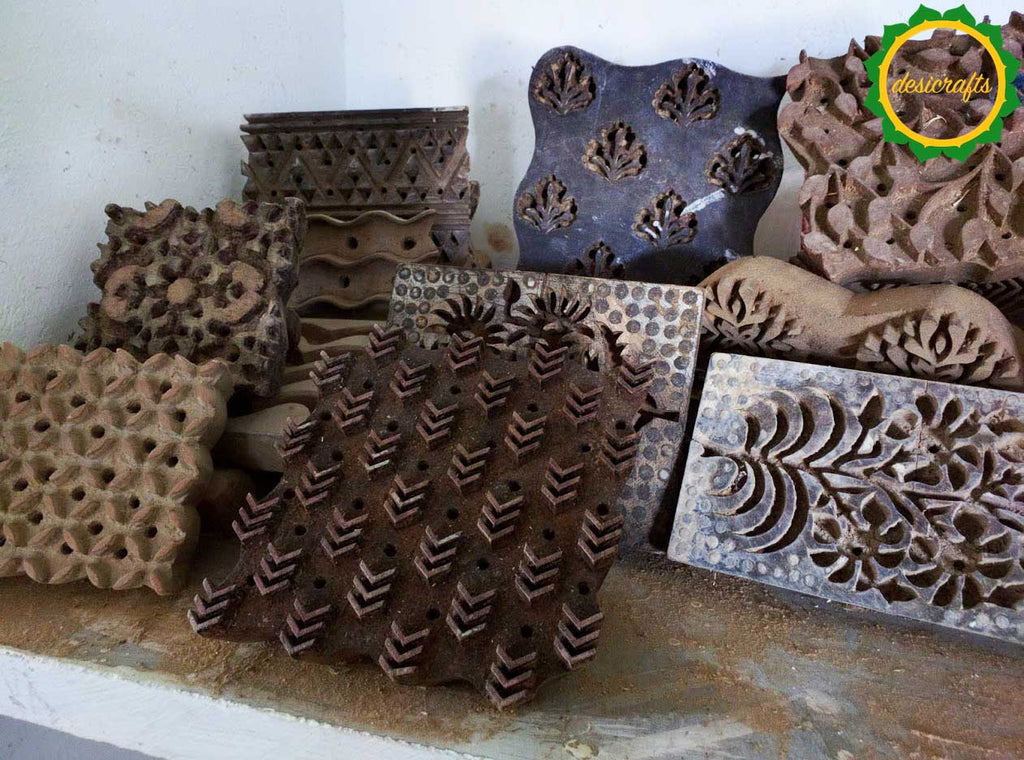 Wooden block printing in Rajasthan