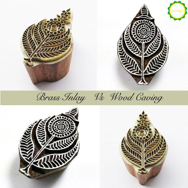 How different is brass inlay work from the wood carving yet both methods are used to make beautiful wooden stamps