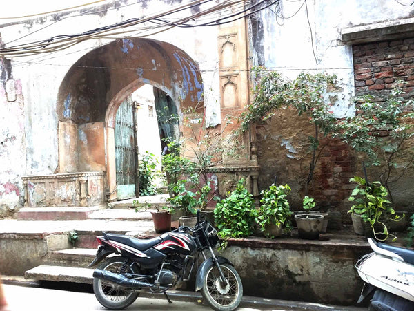 Ruins of the buildings in chandni chowk