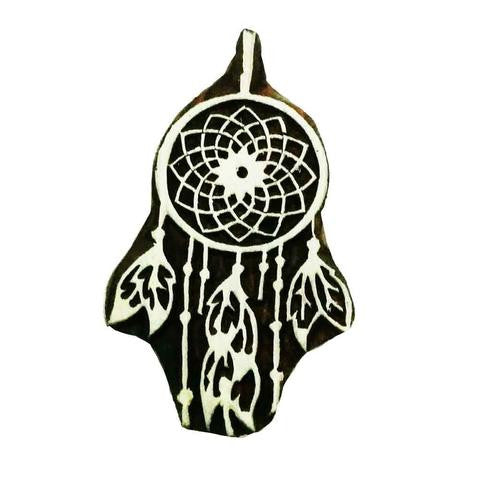 Wooden dreamcatcher stamp