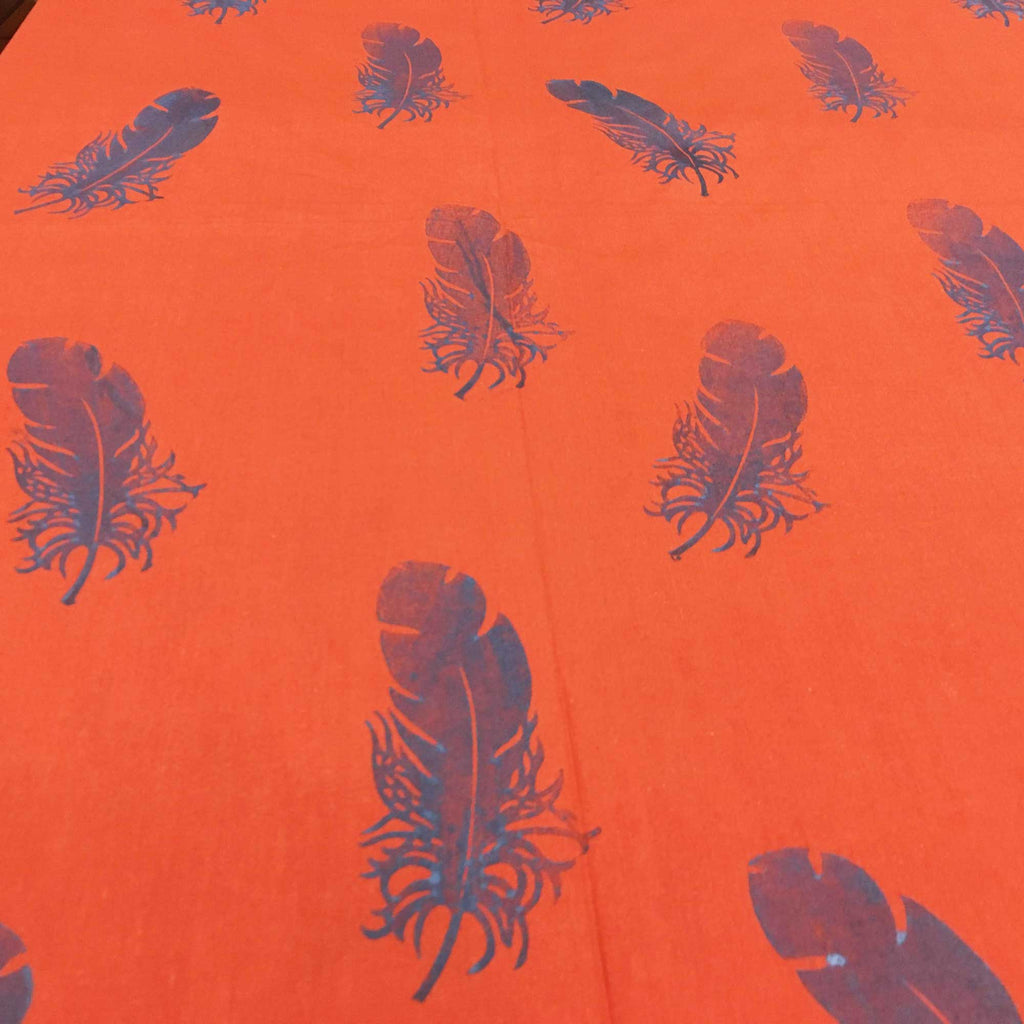 Printed Feathers Fabric