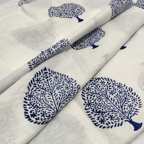 Hand Block Printed Linen Fabrics By DesiCrafts