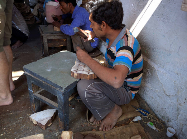 Wooden block making in Rajasthan