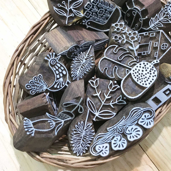 New collection of wooden stamps