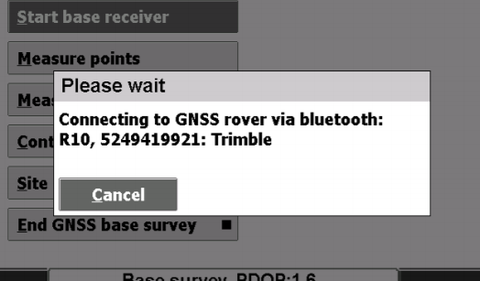 Trimble Access - TSC3 Bluetooth connection