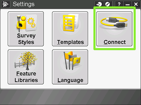 Trimble Access - screenshot - Connect