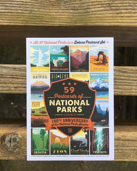 National Parks Postcards 