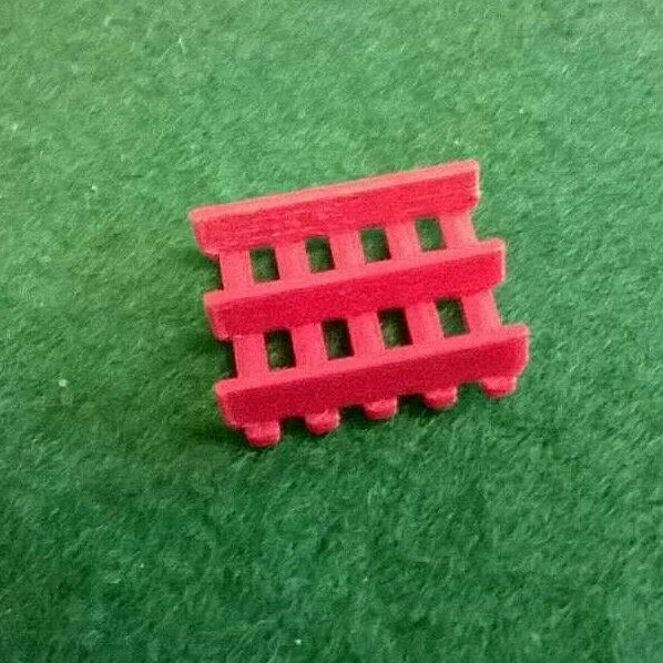 Large Red Lpr Pallets Model Railway Scenery 00 Gauge La Pallete Rouge 3dprintstudio