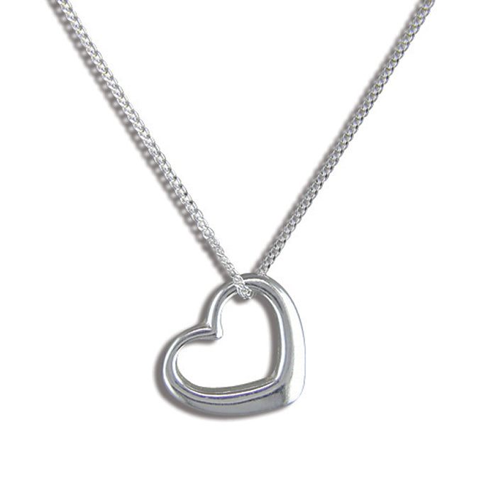 tiffany necklace silver heart