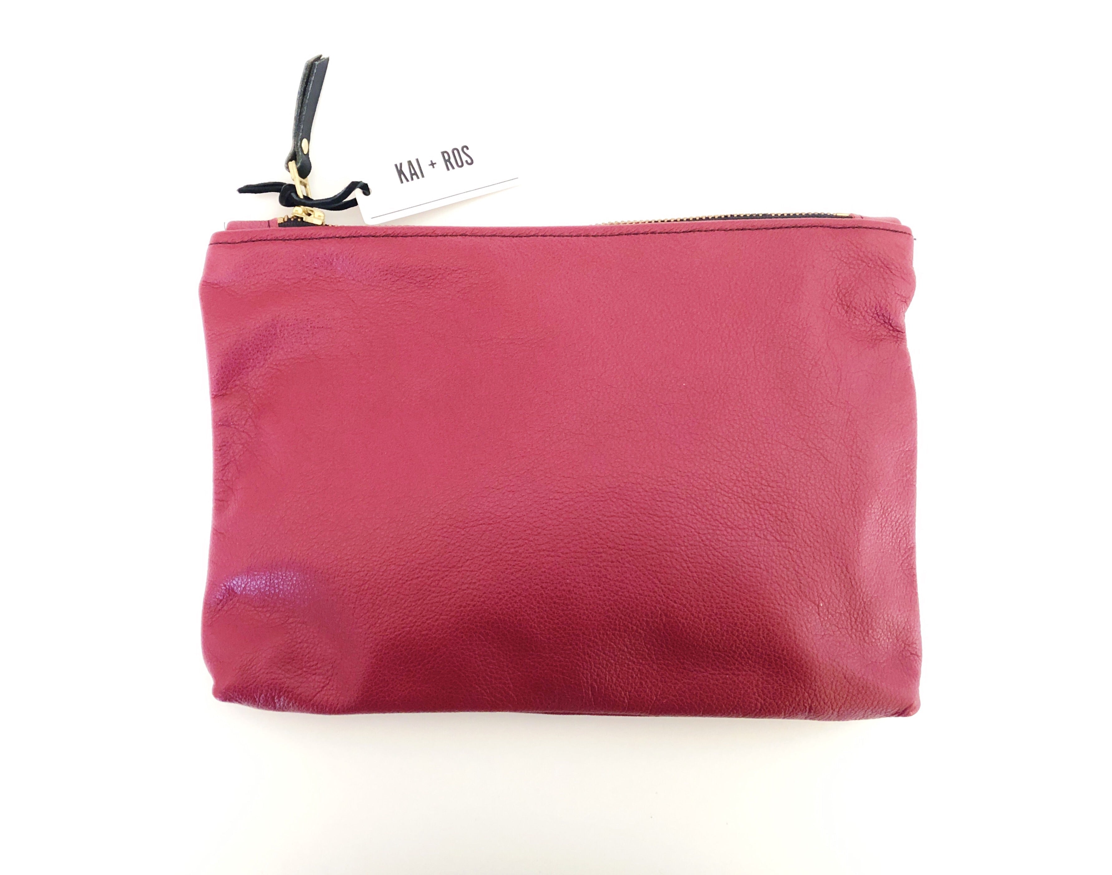 Medium Burgundy Belle Pouch
