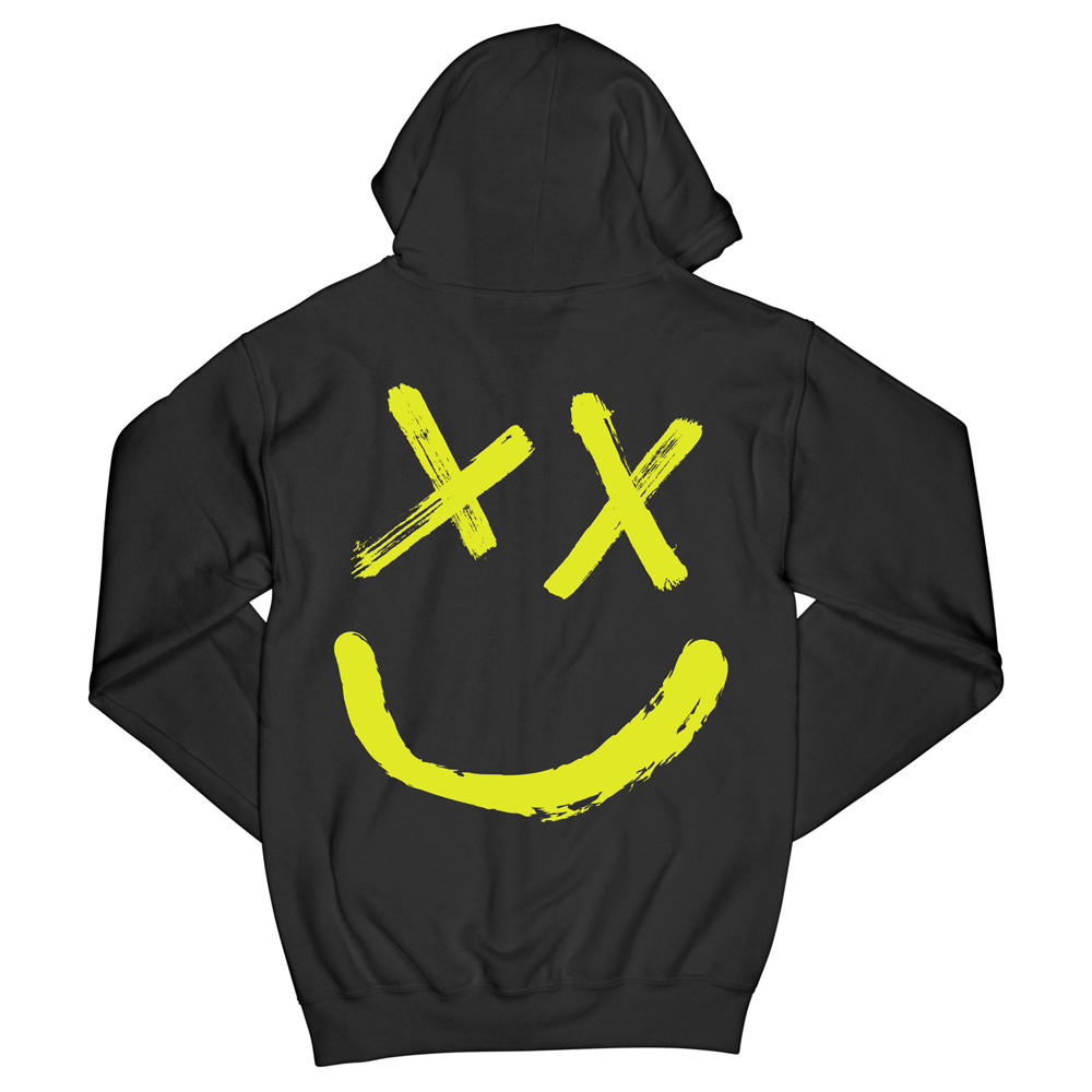 x smiley face hoodie