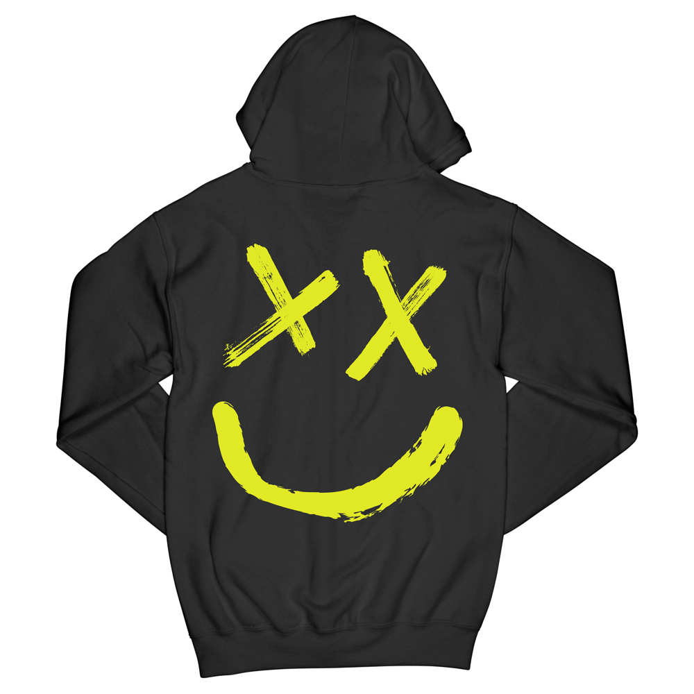 yellow smiley face hoodie