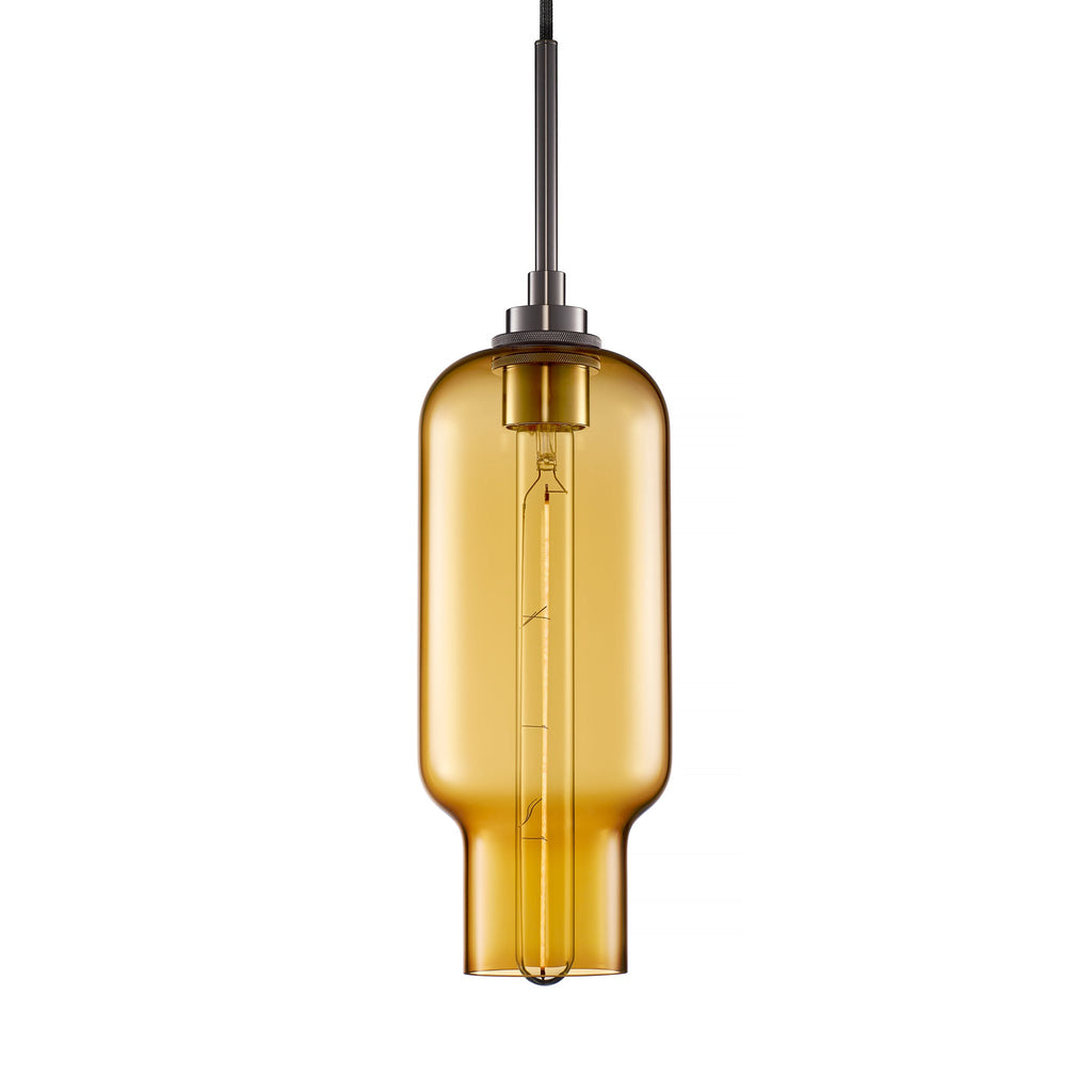 yellow glass ceiling light