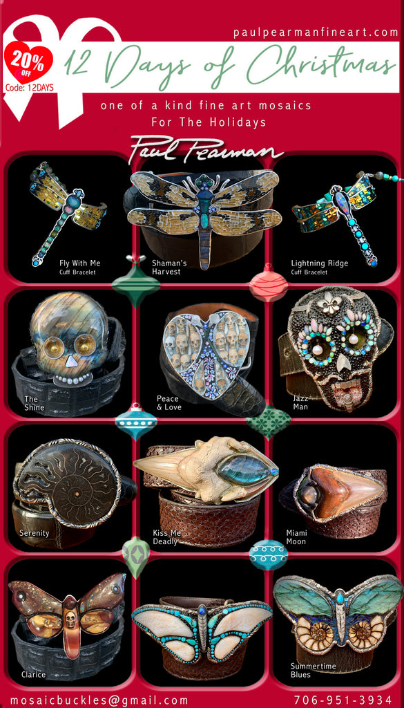 Paul Pearman Shop Now - 20%off Code: 12DAYS - New Buckles, Cuffs, Pendants, and Earrings!