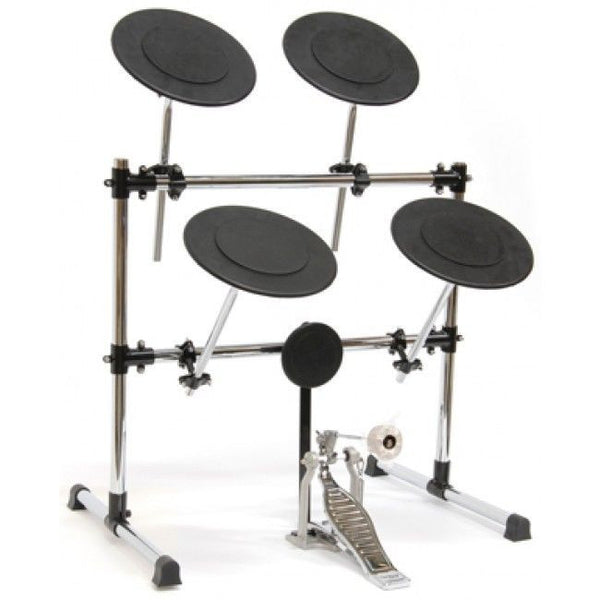 New! TKO PS2D Practice Pad Drum Set - Rack Kit - Bass Drum Pedal - Boom Arms