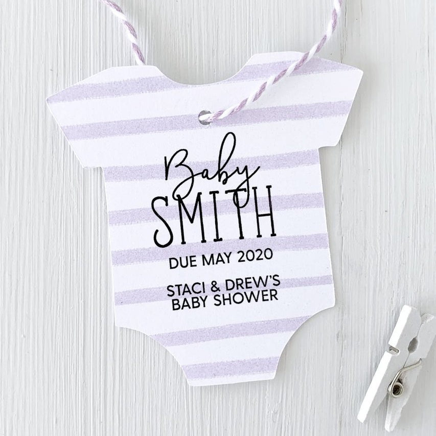 baby tags for shower