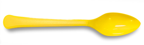 CCF重型4G PP塑料甜品勺-黄色1000片/箱
