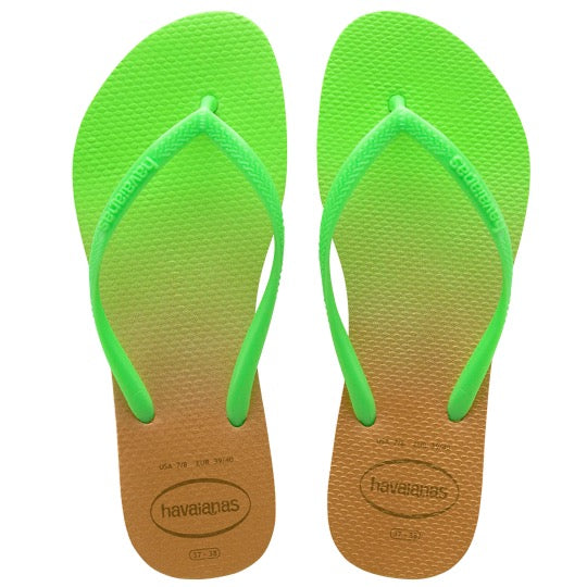 Reiziger tekort Gemoedsrust Havaianas Slim Gradient Fluoriserend groen dames slippers kopen? |  Slippers.nl