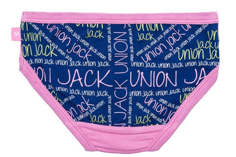 Bamboo Union Jack girls undies