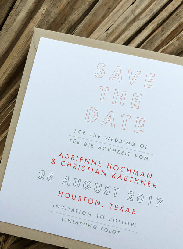 Bilingual Save the Date