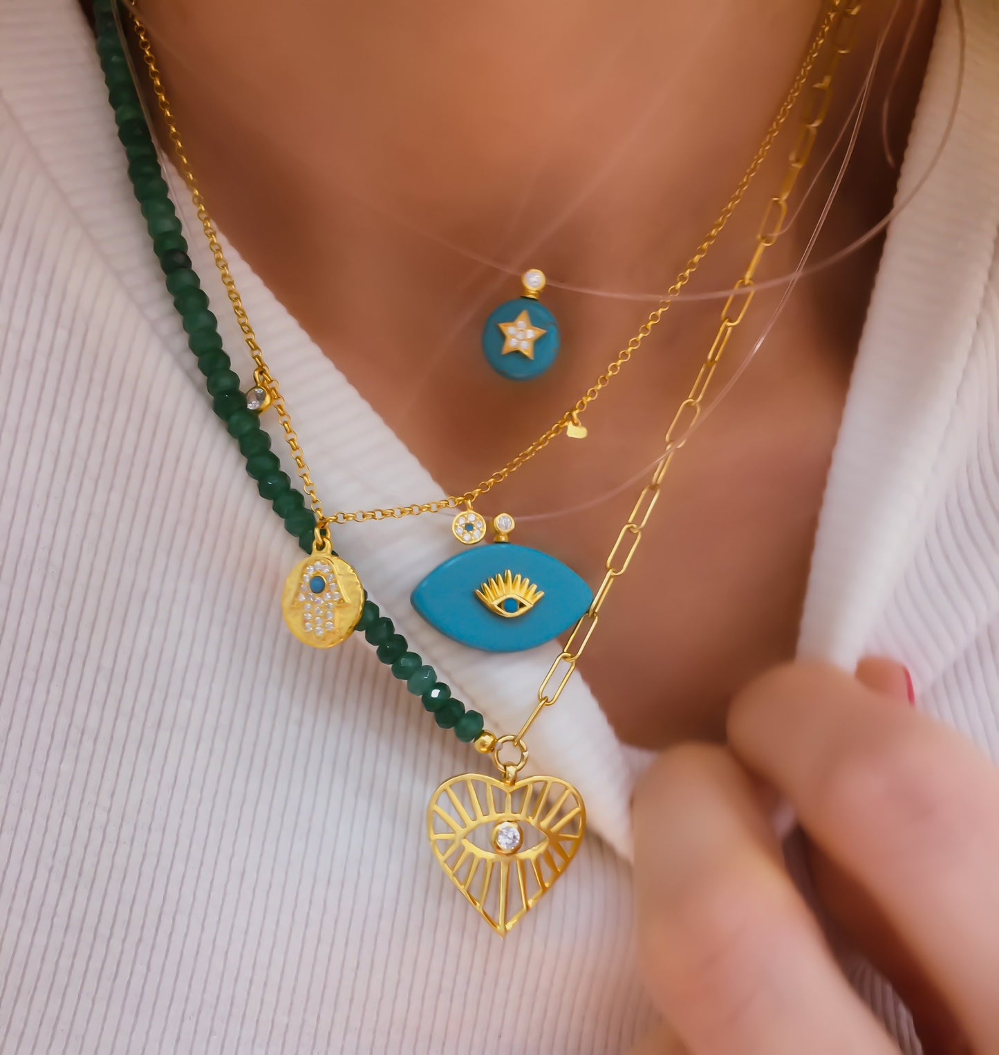 Odel Green Necklace