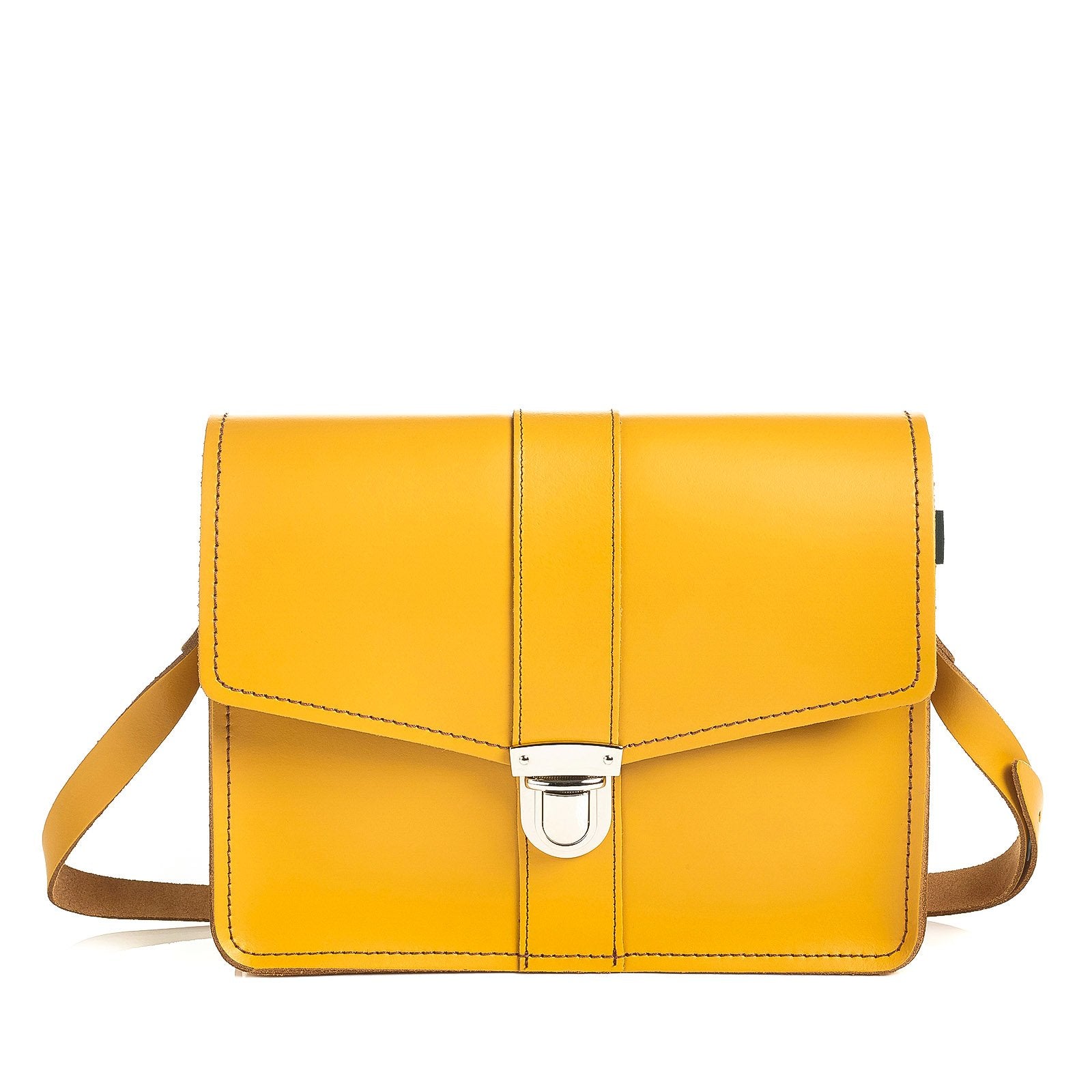 Leather Shoulder Bag - Yellow Ochre