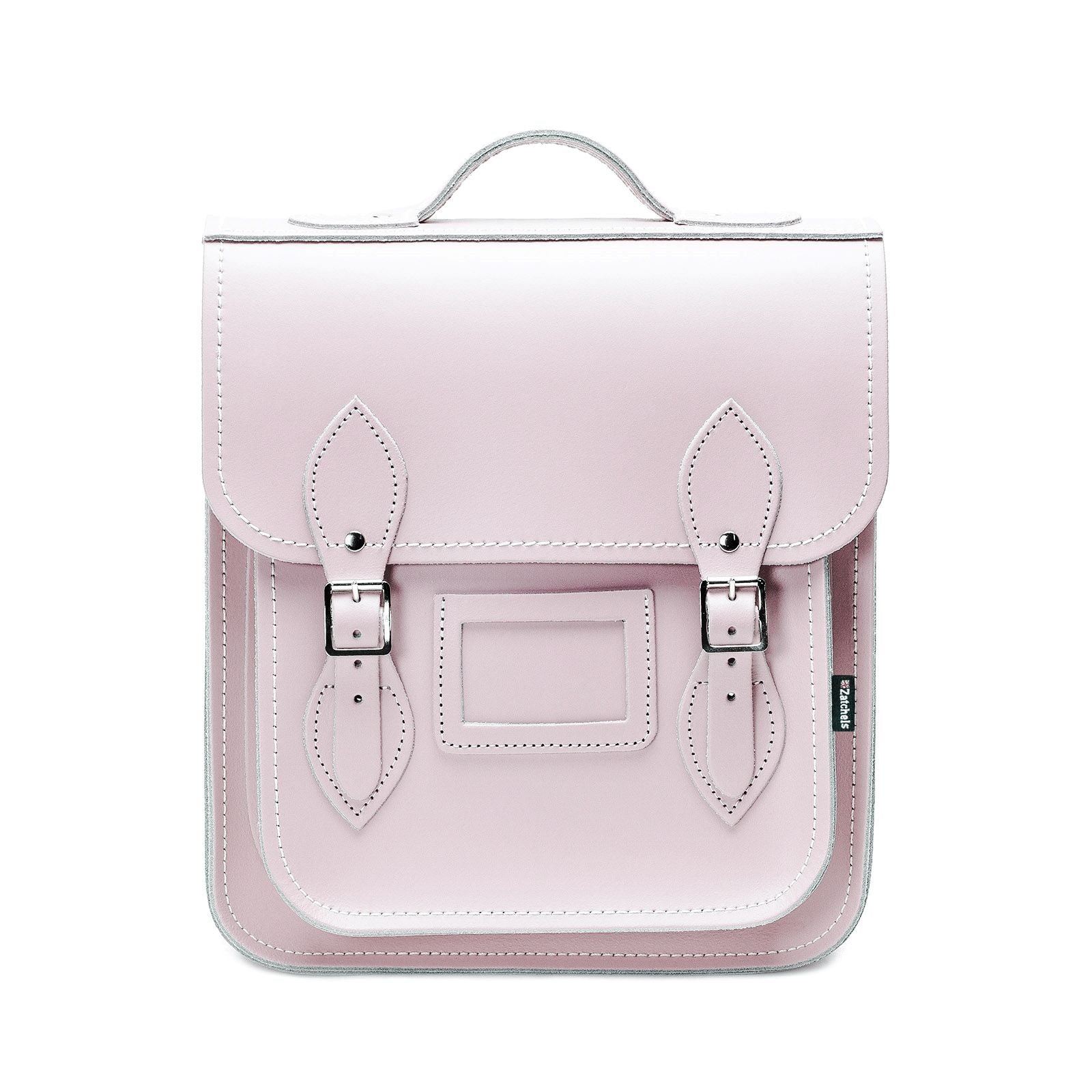 Handmade Leather City Backpack - Rose Quartz - Small