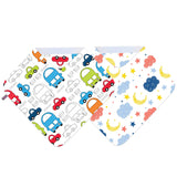 Microfibre Hooded Baby Towel - Beep beep cars / Night cloudy (2 pack)