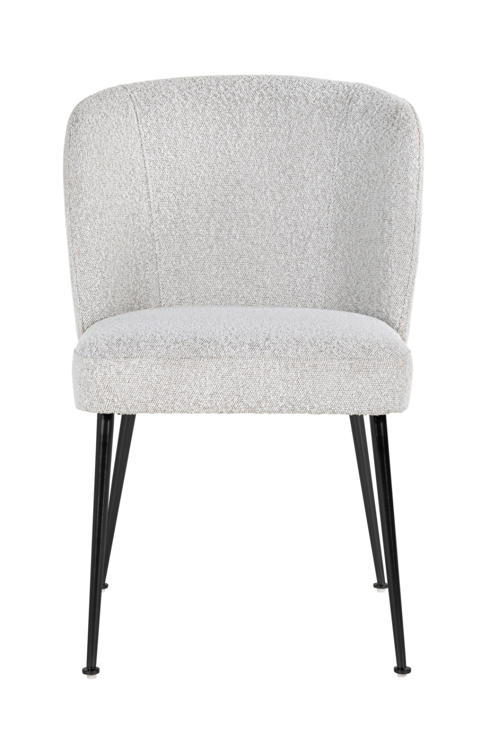 black boucle armchair