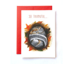 Sleeping Baby Squirrel Holiday Card