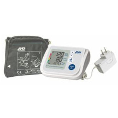 A&D Medical Premium 4 User Upper Arm Electronic Digital Blood Pressure Monitor with AccuFit Plus Wide Range Cuff, Fits arms 8.6" to 16.5" (With AC Adapter), UA-767FAC