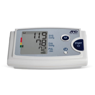 A&D Medical Quick Response Upper Arm Digital Blood Pressure Monitor with Pre-formed Arm cuff, Fits arms 9" to 17", UA-787EJ