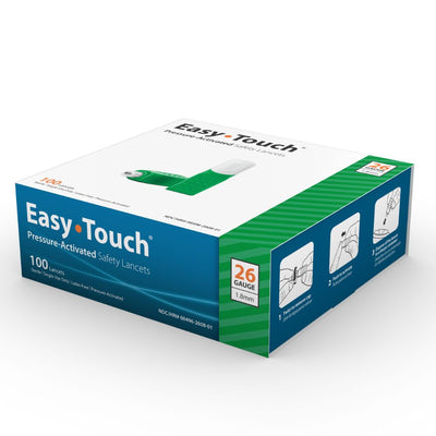 MHC EasyTouch Pressure Activated Safety Lancets, Box of 100