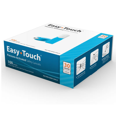 MHC EasyTouch Pressure Activated Safety Lancets, Box of 100