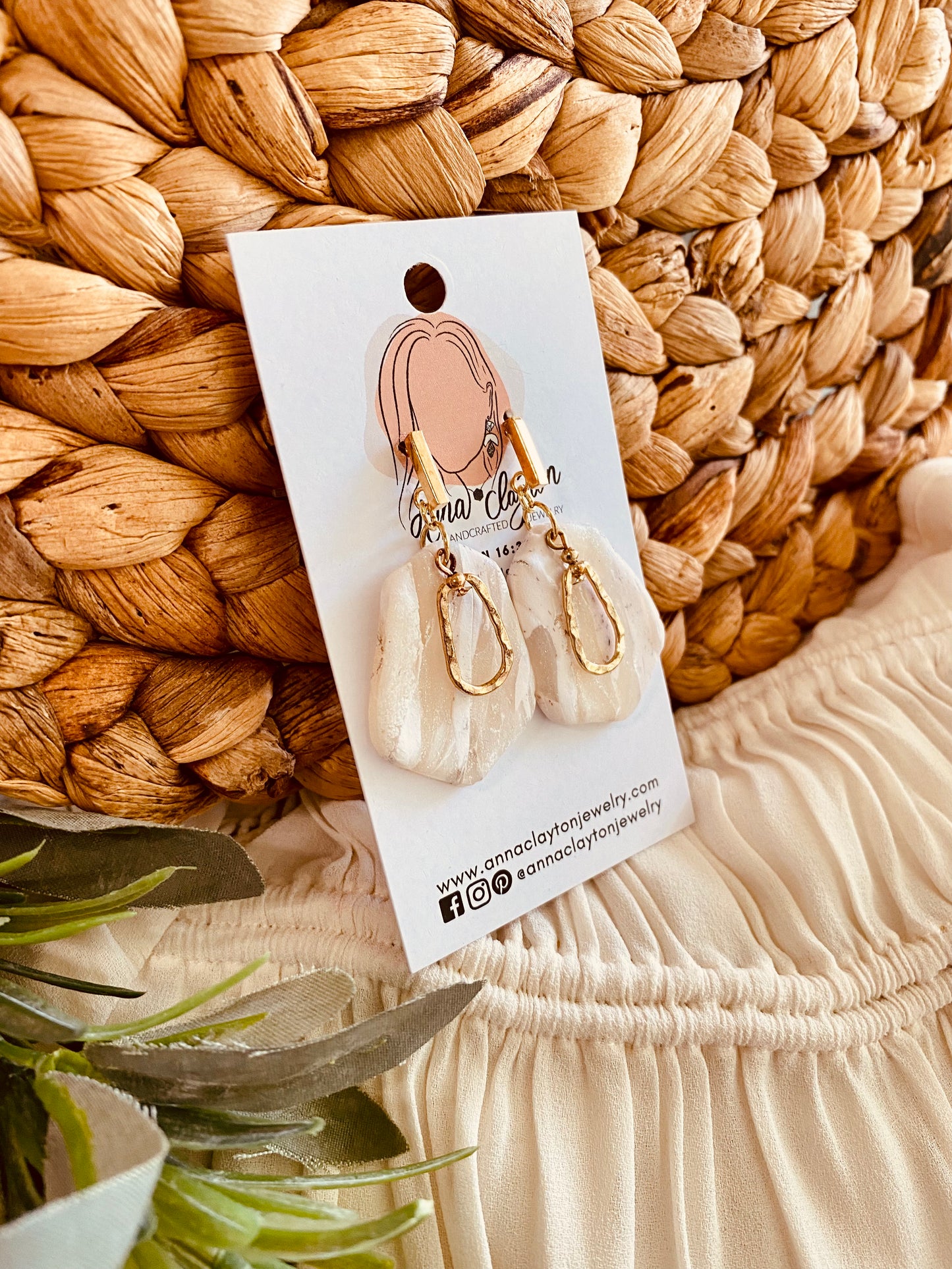 Gold & Neutral Dangles