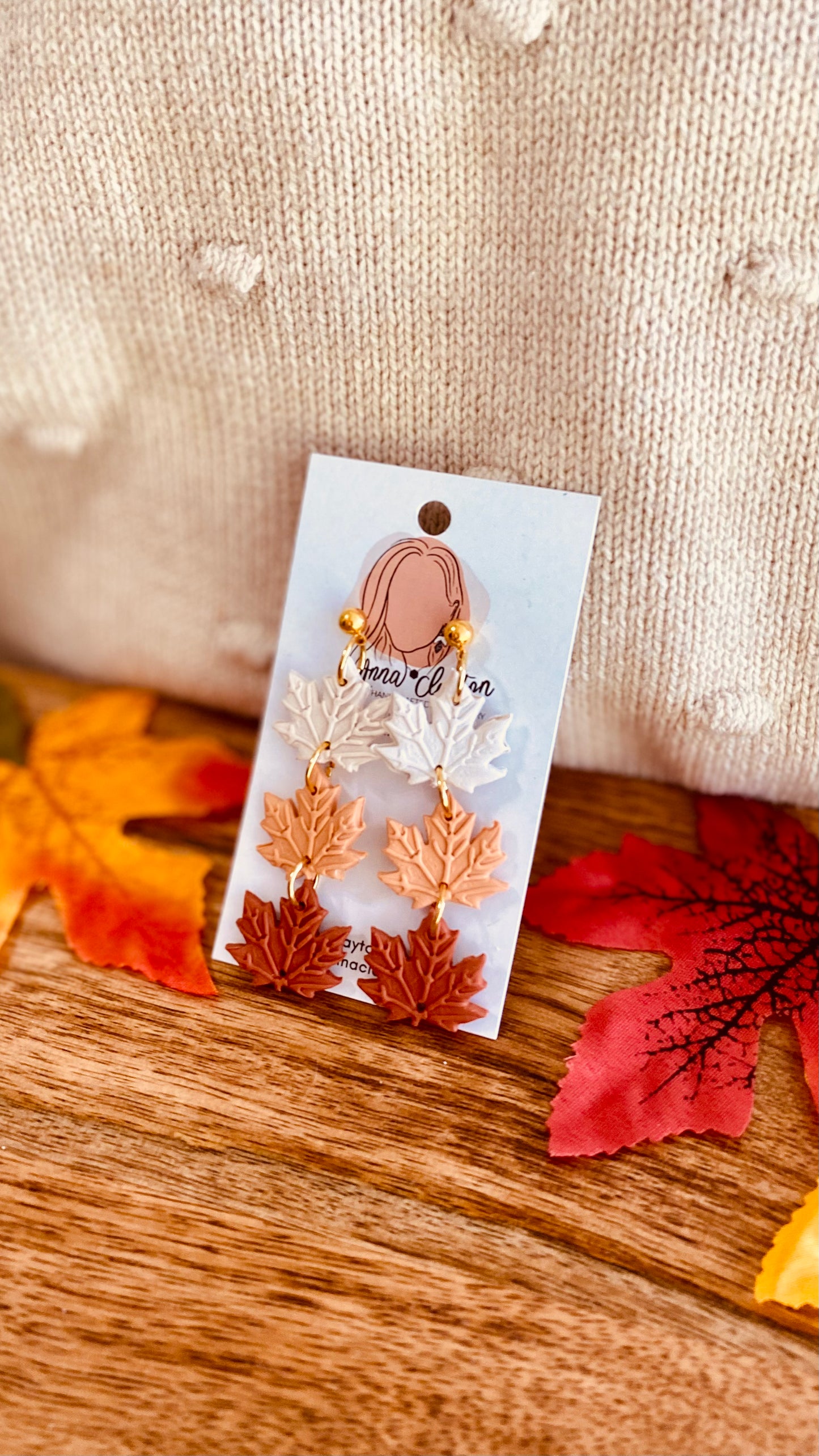 Golden Leaf Dangles