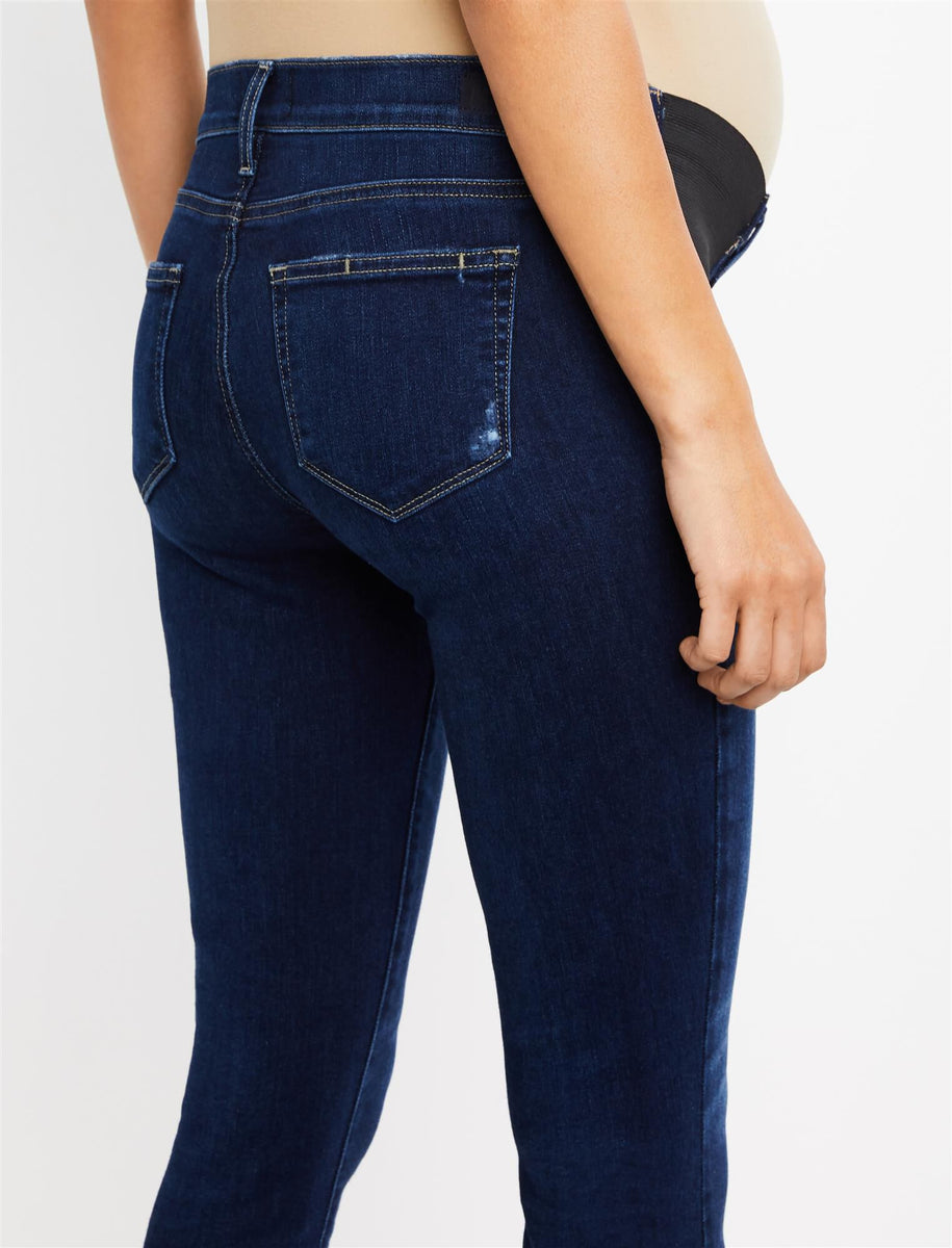 Paige Side Panel Hoxton Crop Skinny Leg Maternity Jeans – Motherhood  Maternity