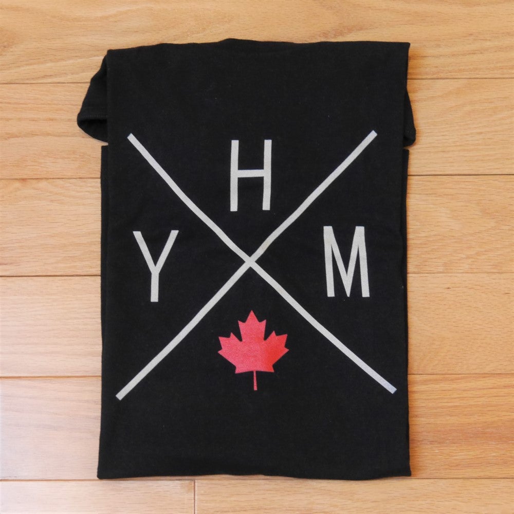 YHM Designs - YHM Hamilton Airport Code Unisex Sweatshirt - Crossed-X Design with Red Canadian Maple Leaf - Image 14