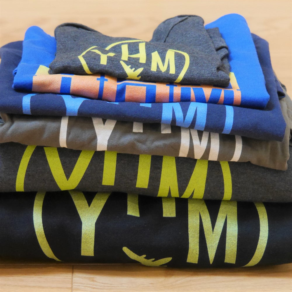 YHM Designs - YWG Winnipeg Airport Code Unisex Hoodie - Tri-Linear Retro 60's Lettering - Image 12