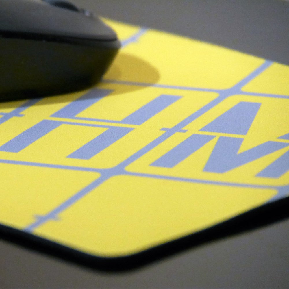 YHM Designs - YOW Ottawa Mouse Pad - Retro-Tech Design - Bright Yellow - Image 07