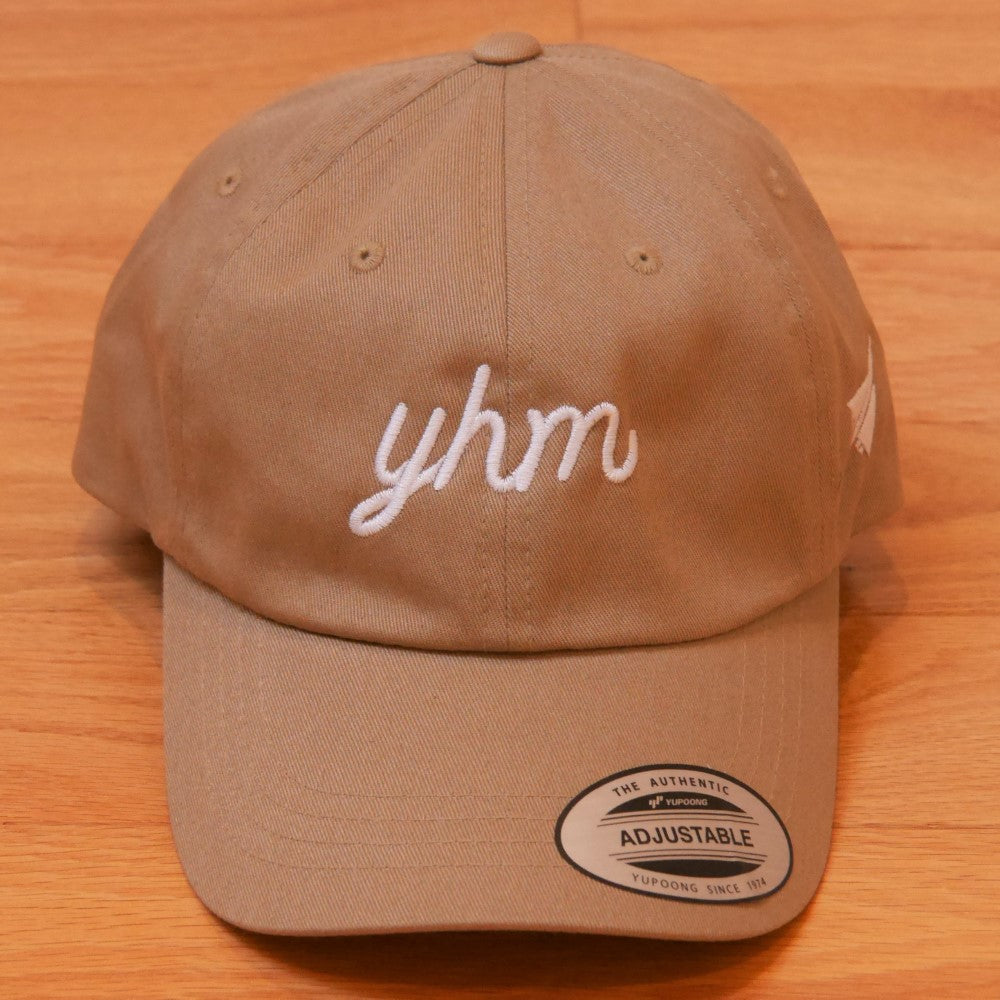 YHM Designs - YEG Edmonton Airport Code Snapback Hat - Vintage Script Design - White Embroidery - Image 19