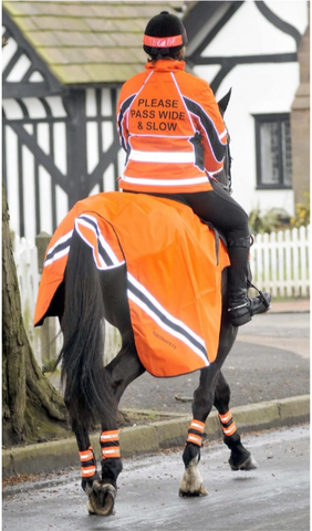 Equisafety Orange High-Vis for Horse and Rider
