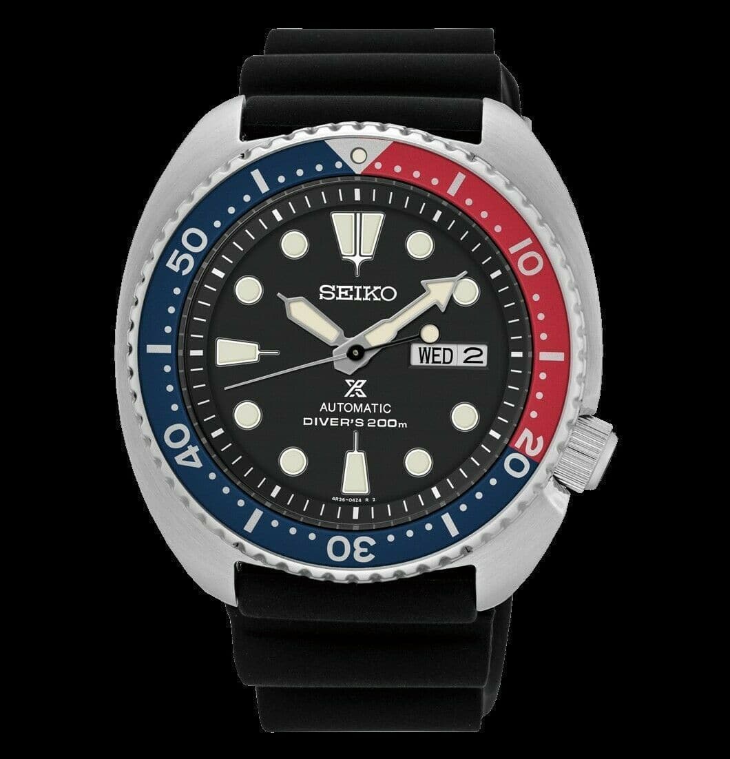 seiko turtle pepsi bezel